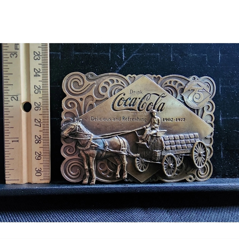 Vintage Coca Cola Belt Buckle Used Great Shape